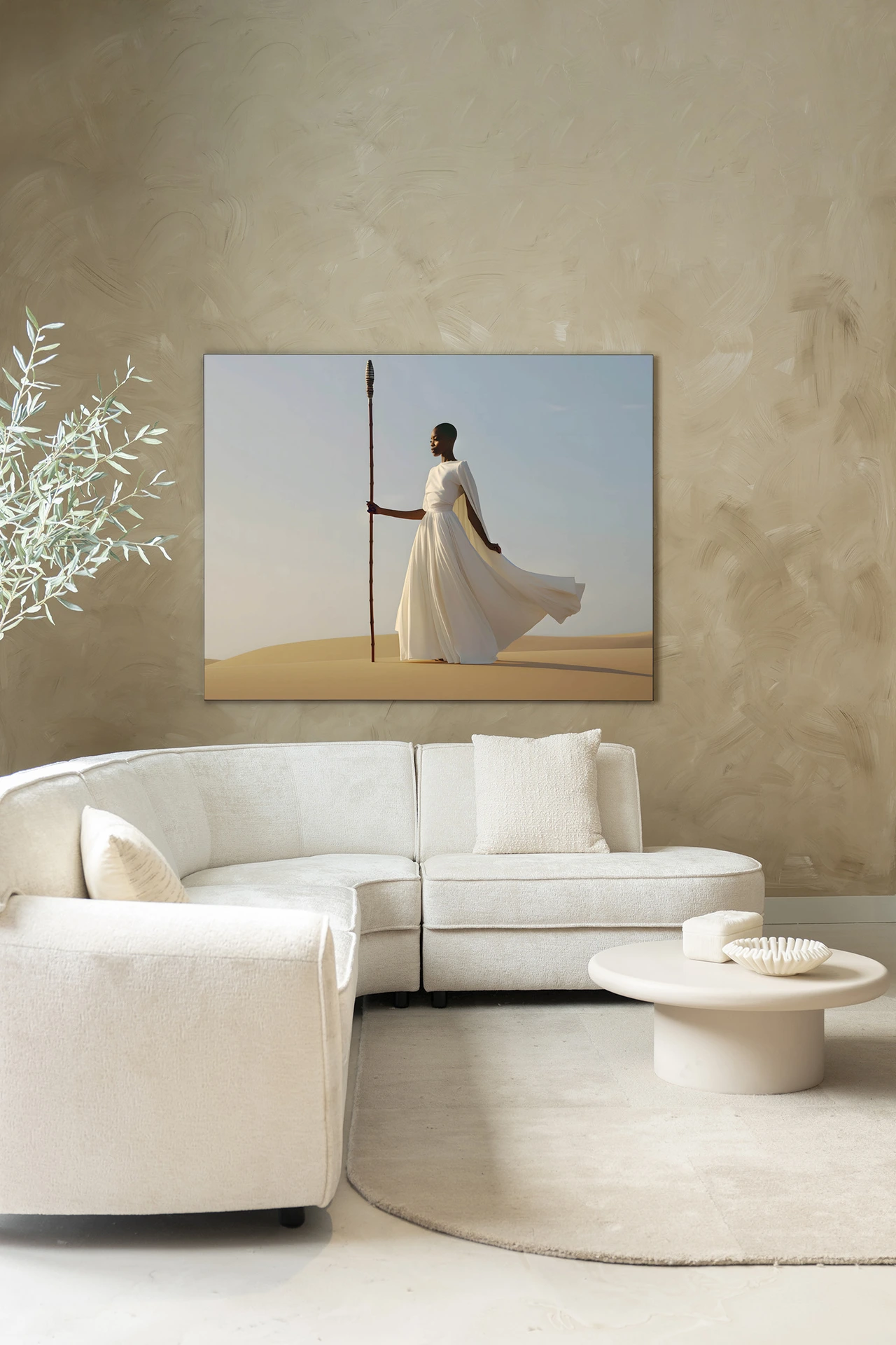 Warrior In White - Wandkleed - Afbeelding 2