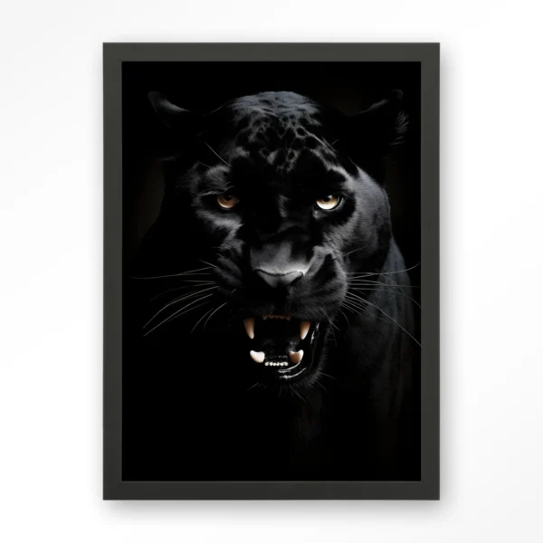 25177-rawr-panther-art-print-wooden-frame-black Rawr Panther - Art print