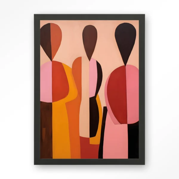 25183-silhouettes-art-print-wooden-frame-black Silhouettes - Art print