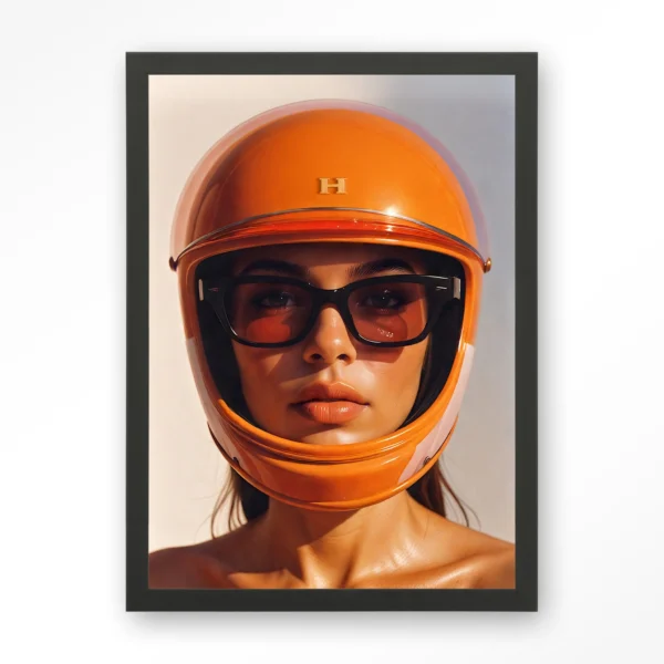 25185-hermes-helmet-art-print-wooden-frame-black Hermes Helmet - Art print