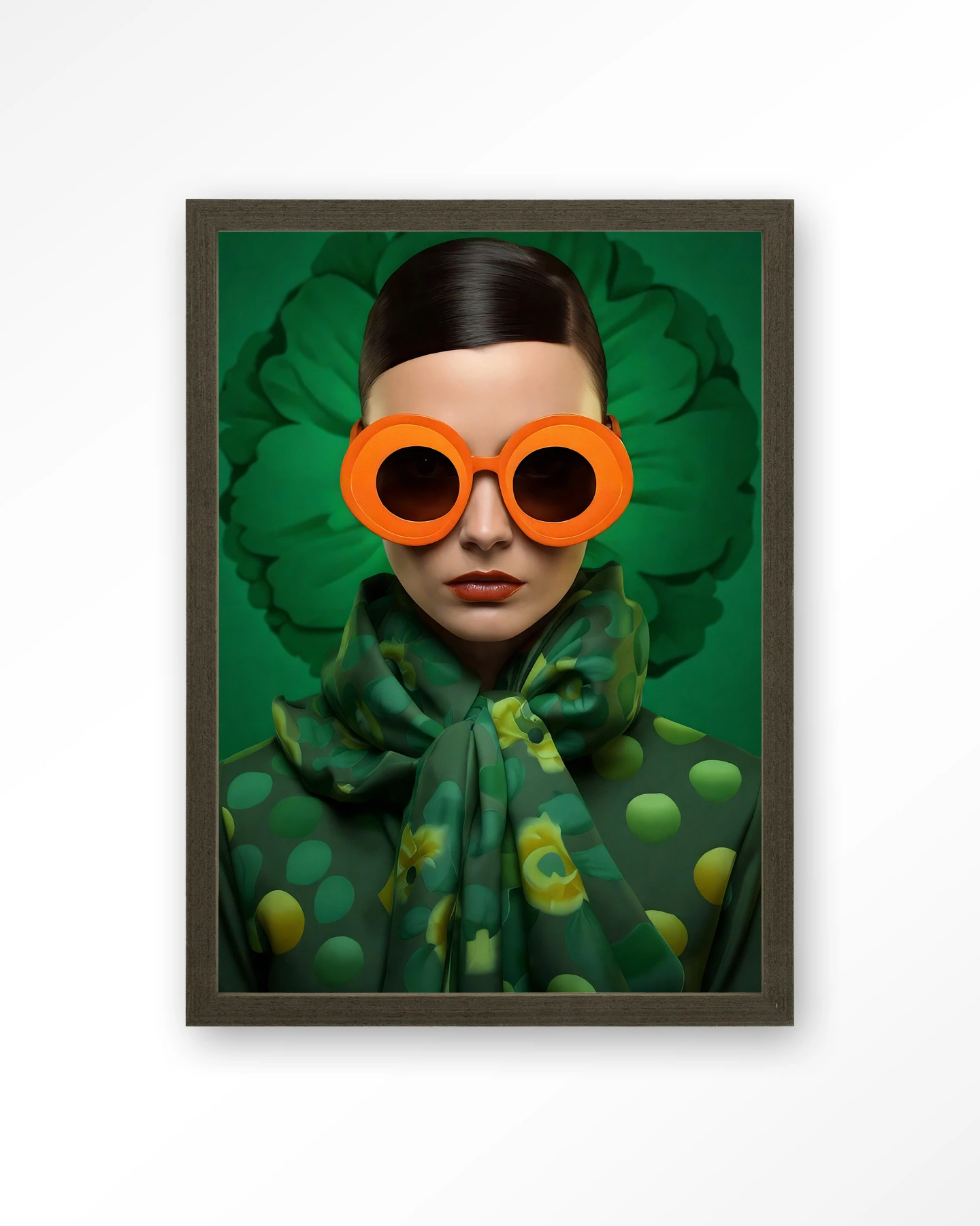 Green Flower - Art print - Afbeelding 3
