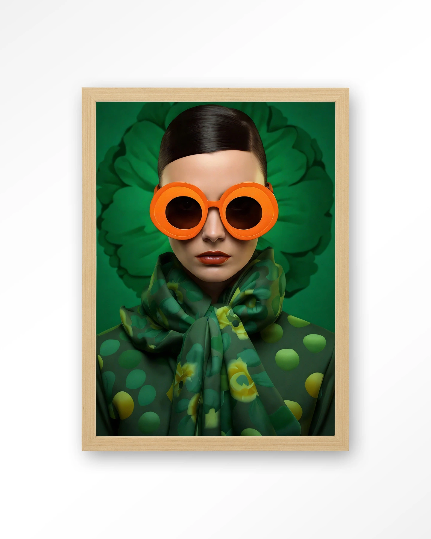 Green Flower - Art print - Afbeelding 4