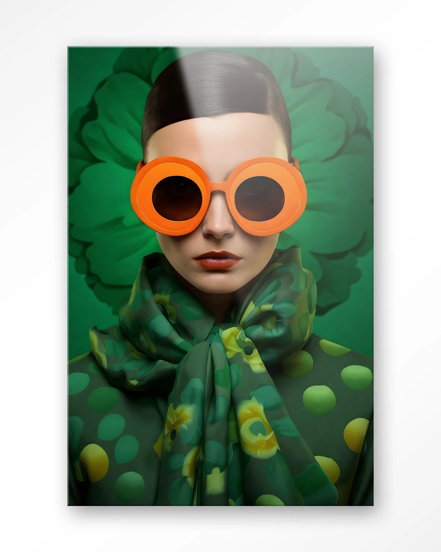 Green Flower - Glas - Afbeelding 2