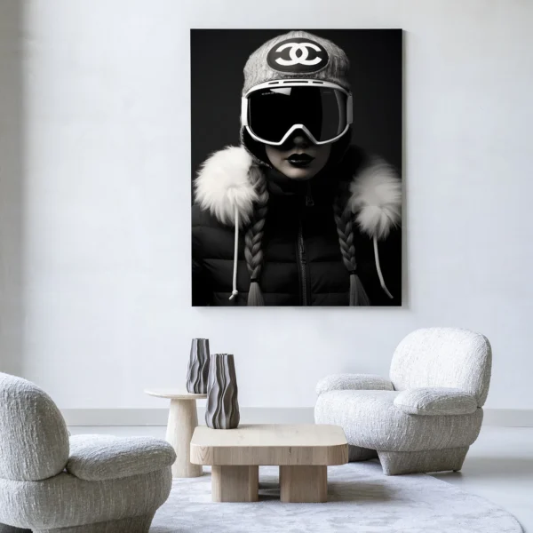 25192-luxury-snow-girl-wandkleed-frame-10 Luxury Snow Girl - Wandkleed