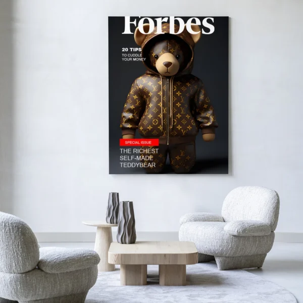 25193-selfmade-teddybear-wandkleed-frame-10 Selfmade Teddybear - Wandkleed