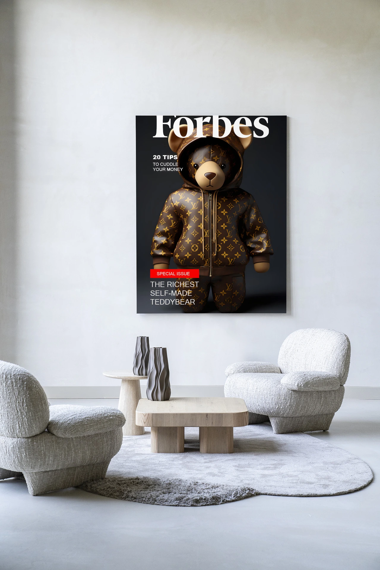 Selfmade Teddybear - Wandkleed