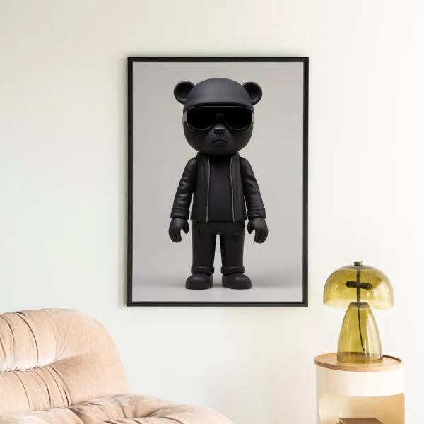 25194-security-bear-wandkleed-floating-frame-2 Security Bear - Wandkleed