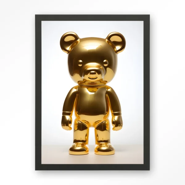 25195-golden-teddybear-art-print-wooden-frame-black Golden Teddybear - Art print