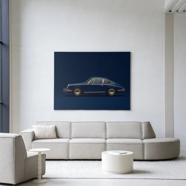 25197-blue-posche-wandkleed-frame-1 Blue Porsche - Wandkleed
