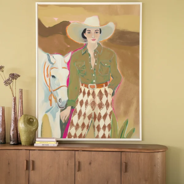 25198-cowgirl-3-wandkleed-floating-frame-3 Cowgirl 3 - Wandkleed