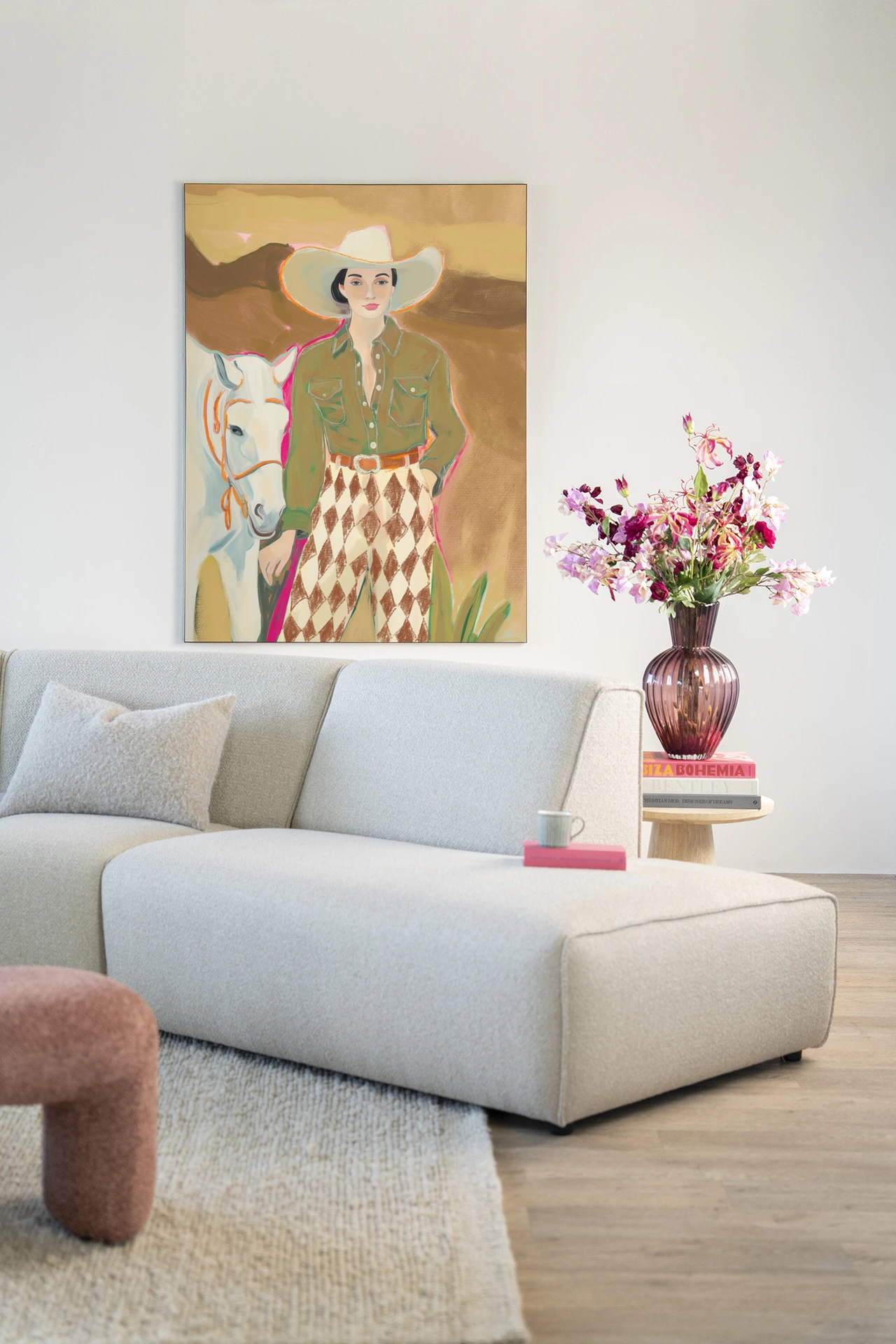 Cowgirl 3 - Wandkleed - Afbeelding 2