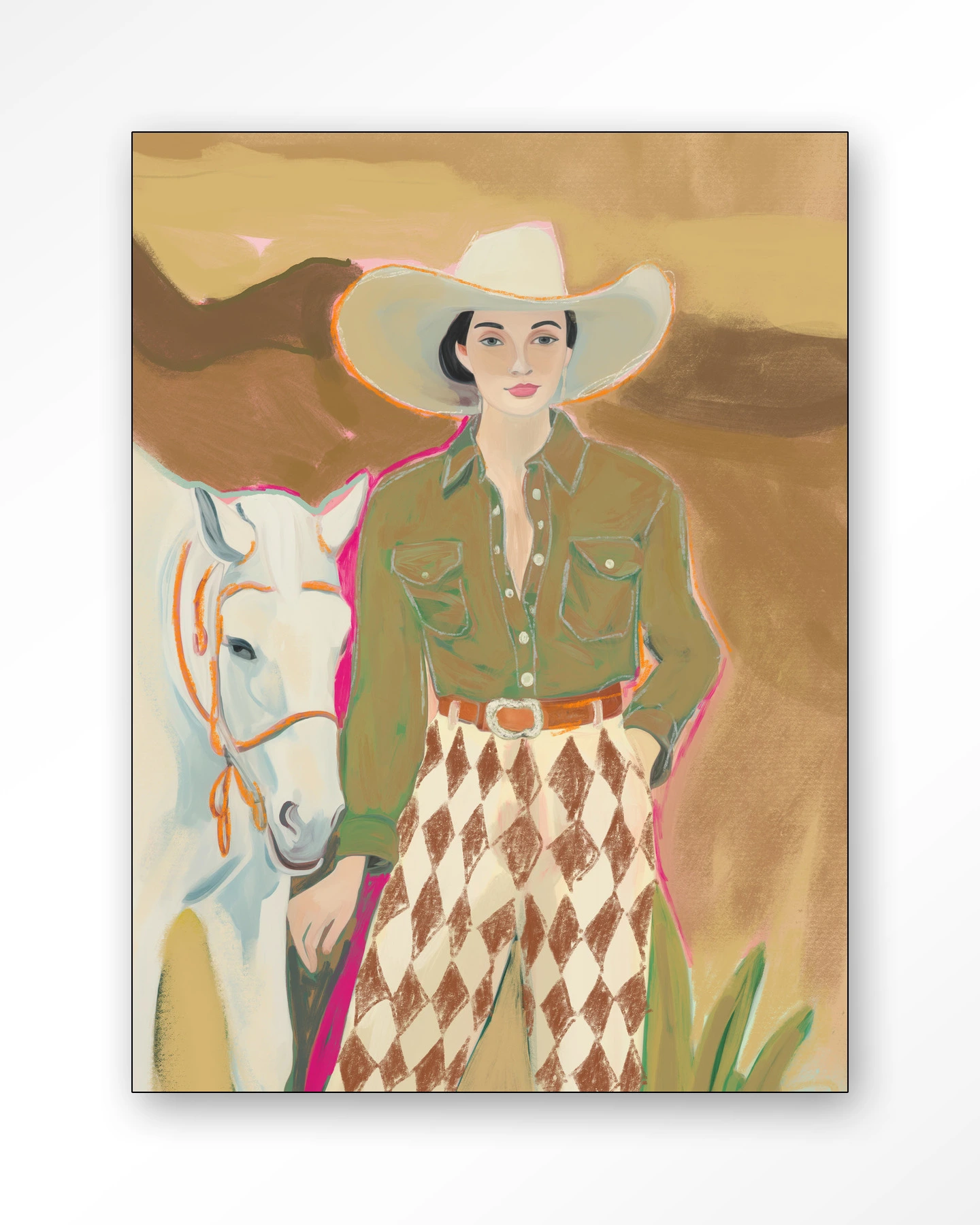 Cowgirl 3 - Wandkleed - Afbeelding 5