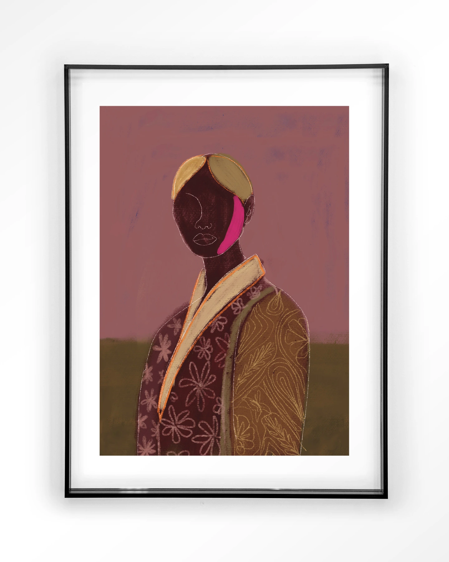 Silhouette Lady 10 - Art print - Afbeelding 9