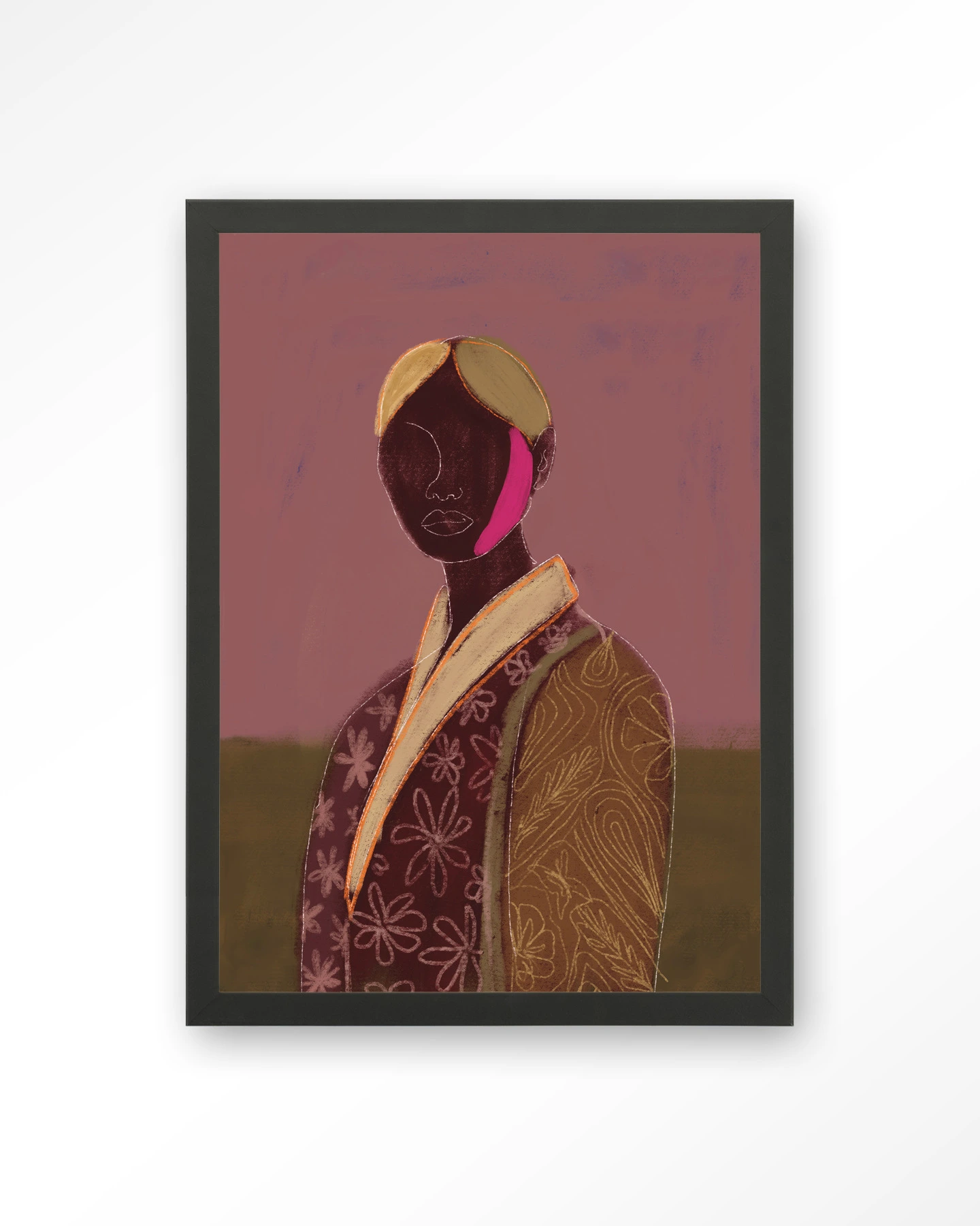 Silhouette Lady 10 - Art print