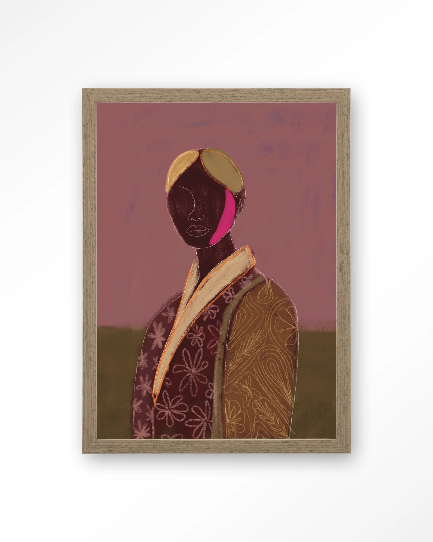 Silhouette Lady 10 - Art print - Afbeelding 2