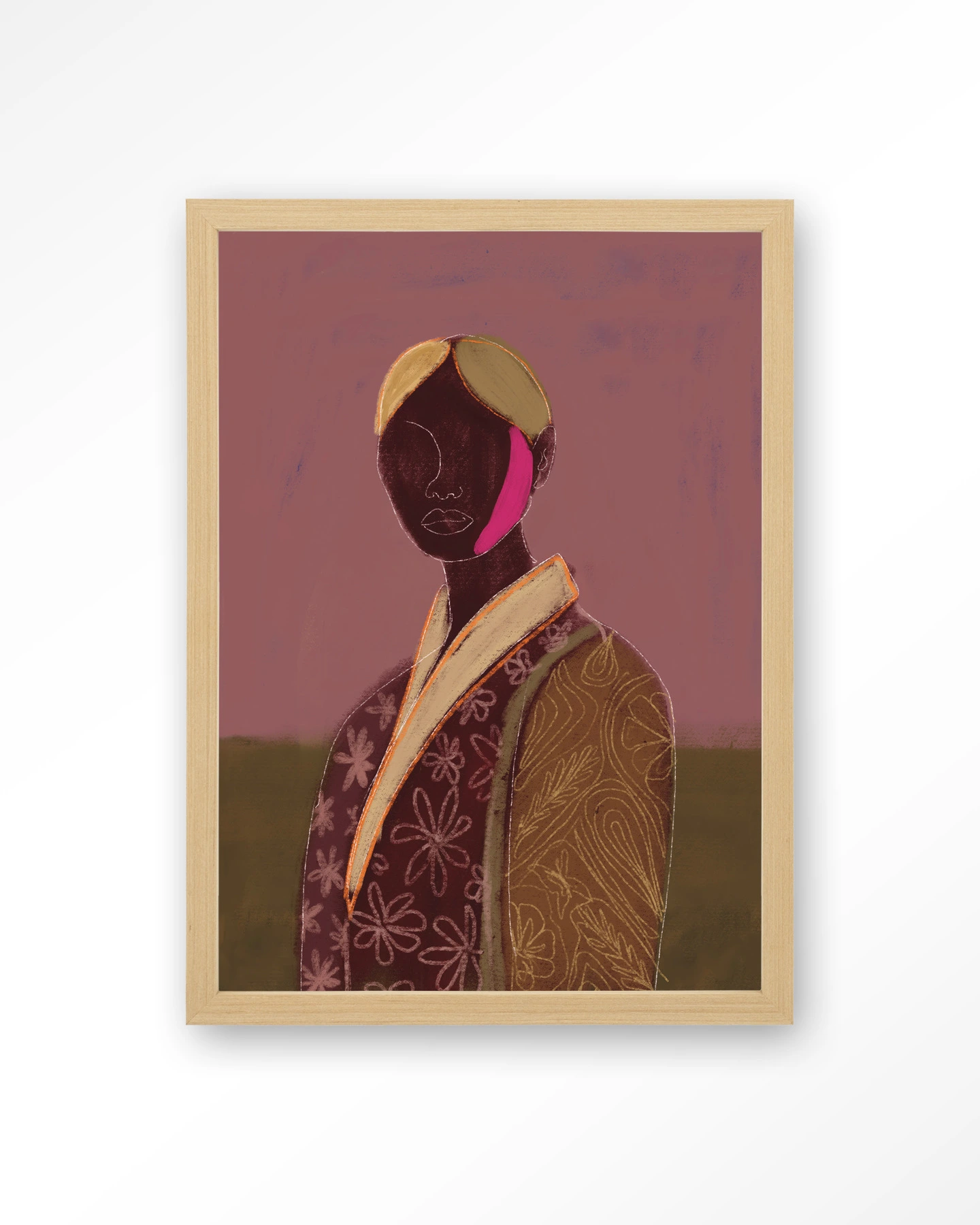 Silhouette Lady 10 - Art print - Afbeelding 4