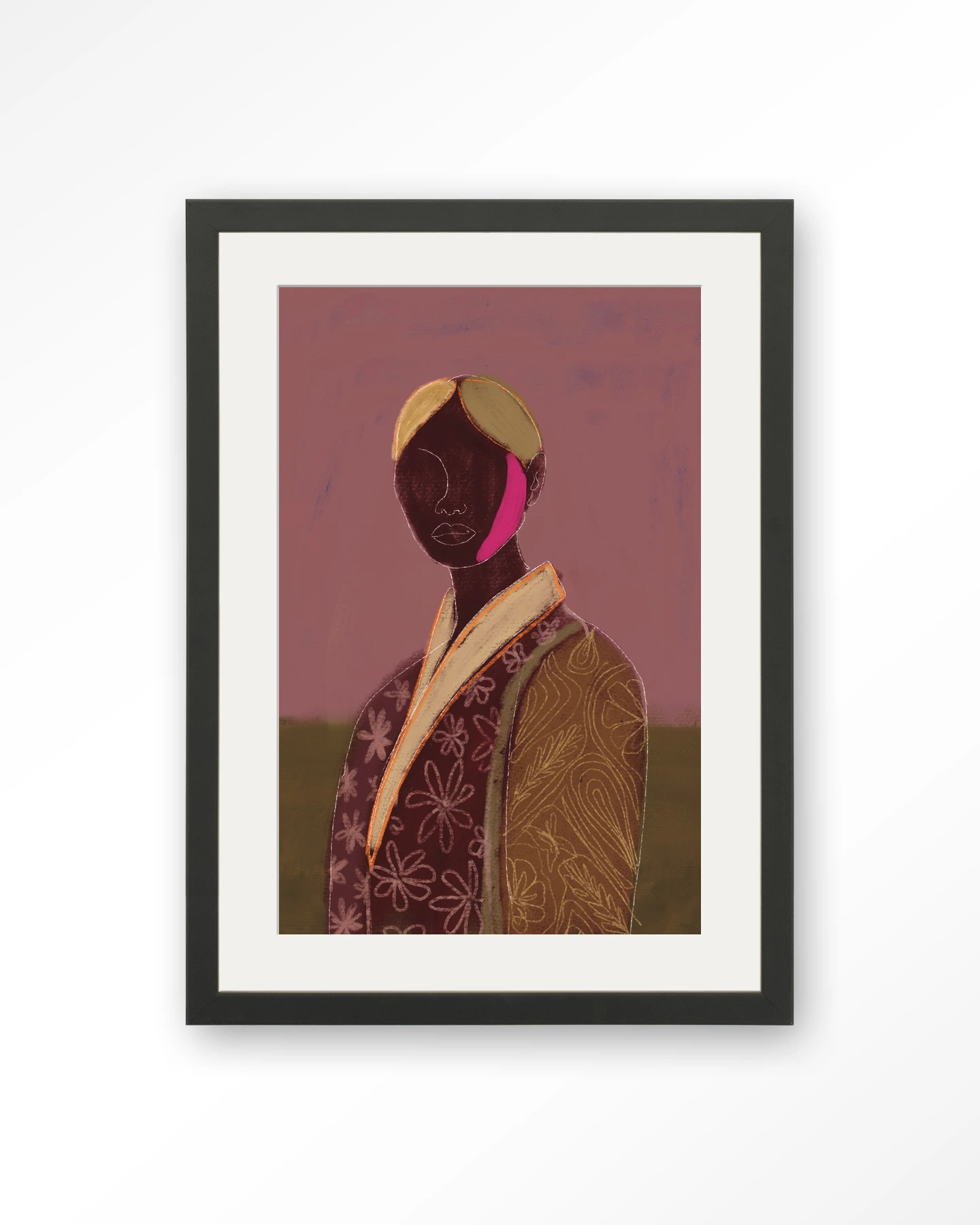 Silhouette Lady 10 - Art print - Afbeelding 5
