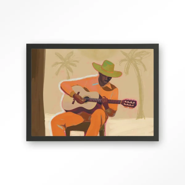 25201-musician-2-art-print-wooden-frame-black Musician 2 - Art print