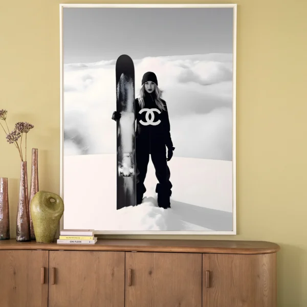 25203-snowgirl-wandkleed-floating-frame-3 Snow Girl - Wandkleed