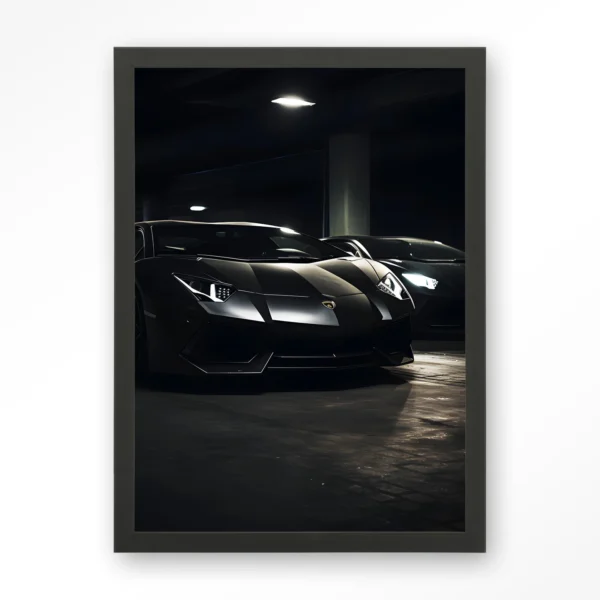 25204-luxury-garage-art-print-wooden-frame-black Luxury Garage - Art print