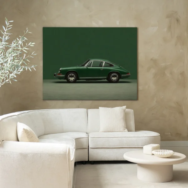 Green Porsche - Wandkleed