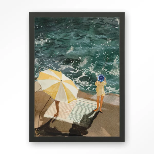 25211-between-the-sun-and-the-stom-art-print-wooden-frame-black Between The Sun And Storm - Art print