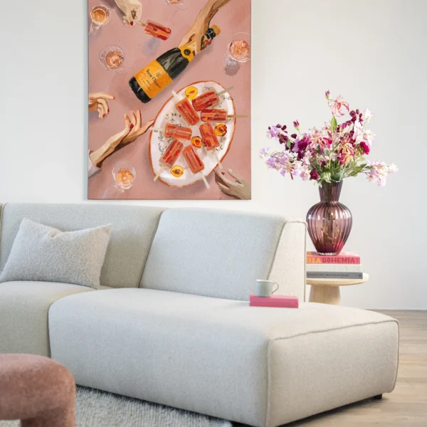 Champagne And Icecreams - Wandkleed