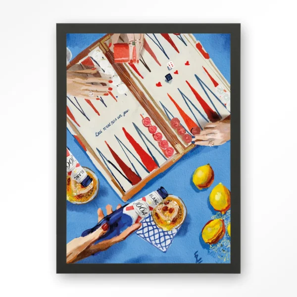 25216-its-not-a-game-art-print-wooden-frame-black It's Not A Game - Art print