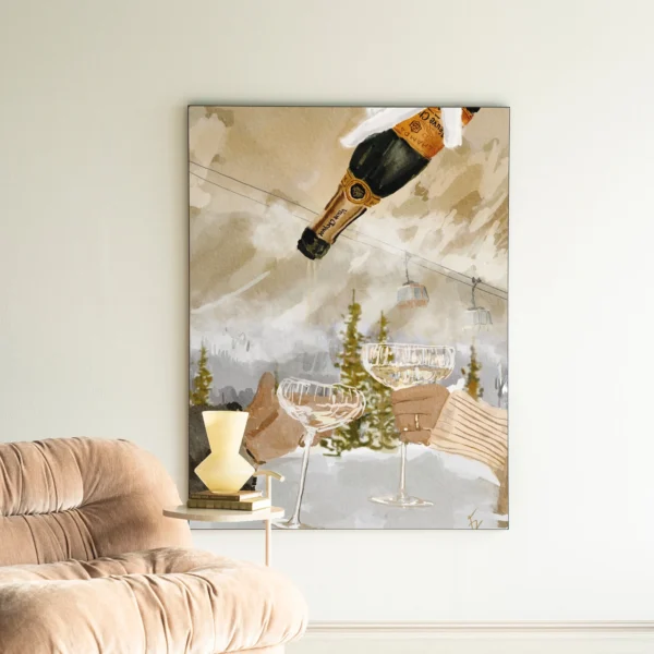 Winter Champagne - Wandkleed