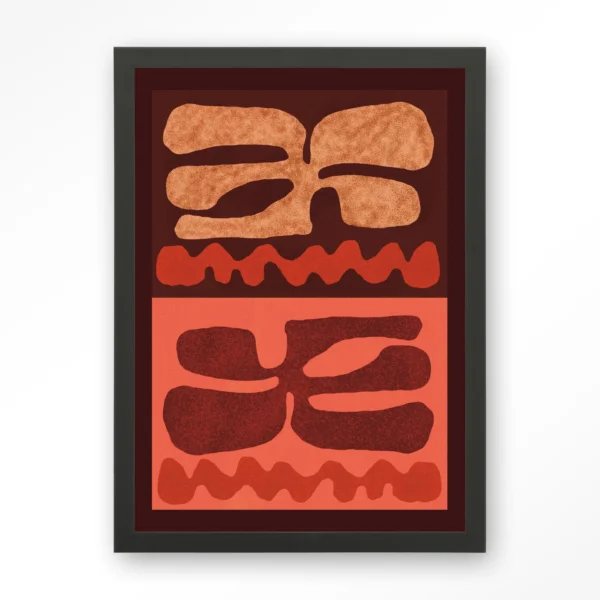 25221-groovy-neutral-art-print-wooden-frame-black Groovy Neutral - Art print