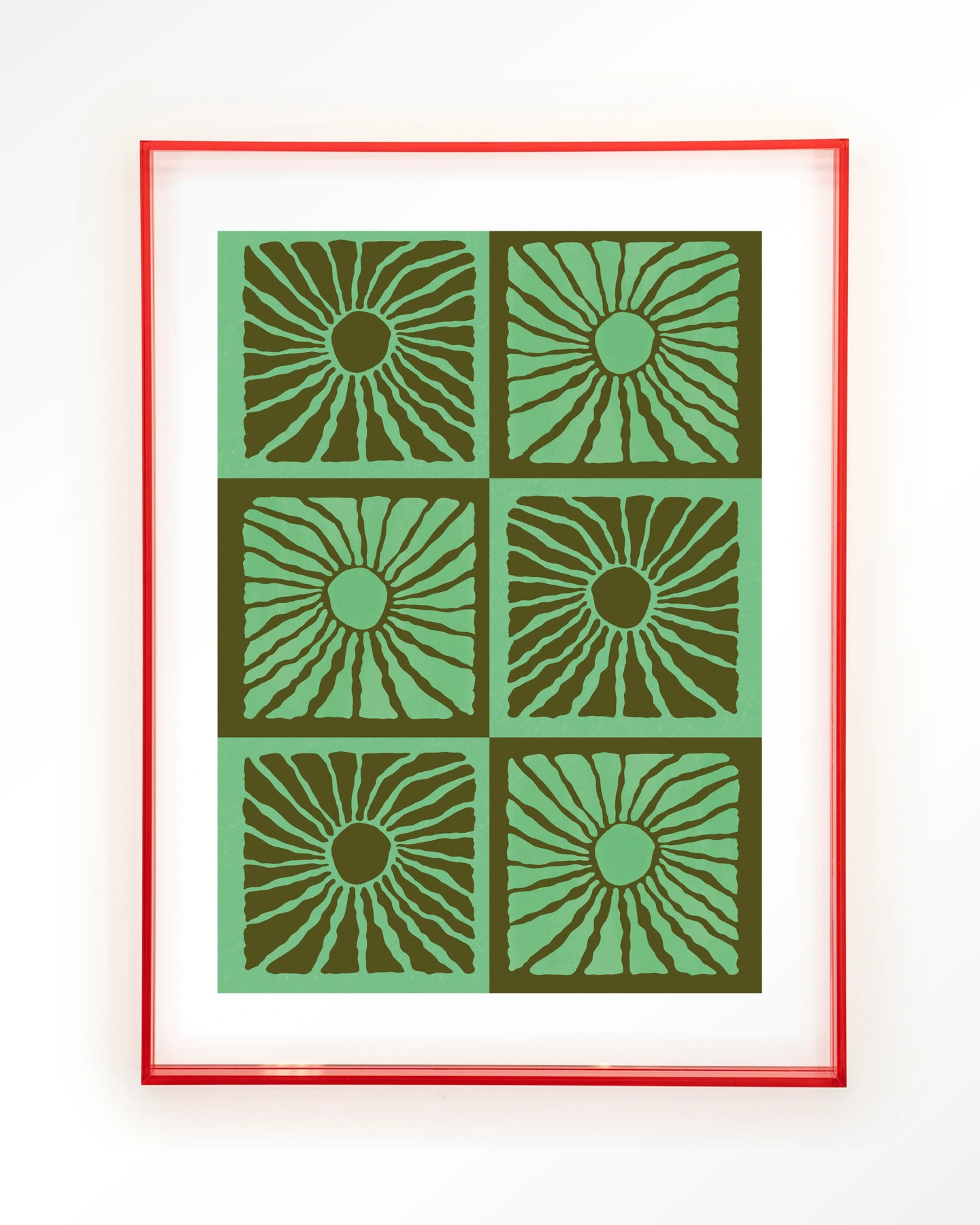 Suns In Green - Art print - Afbeelding 12