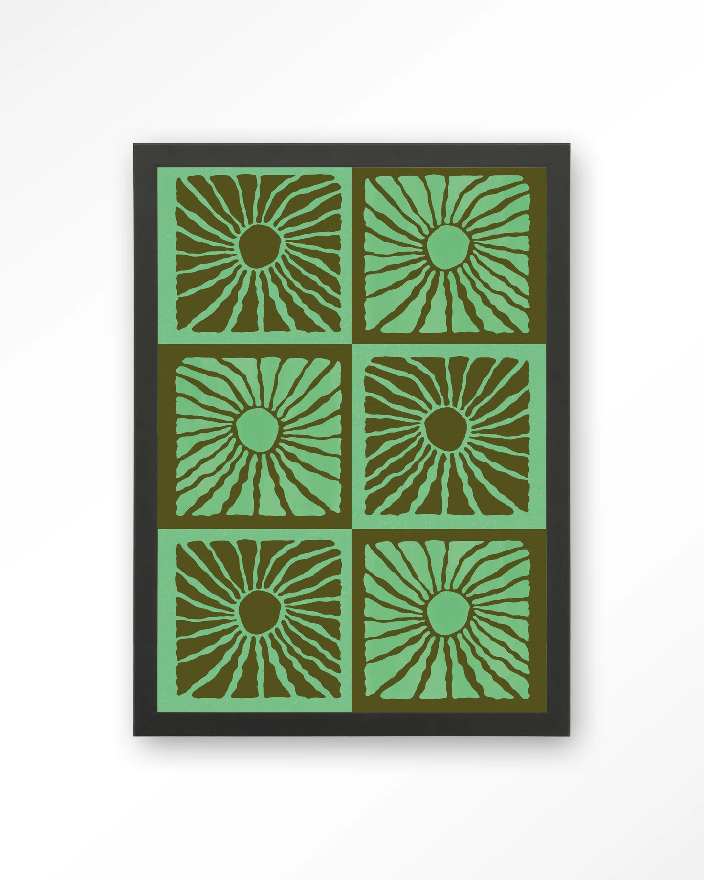 Suns In Green - Art print
