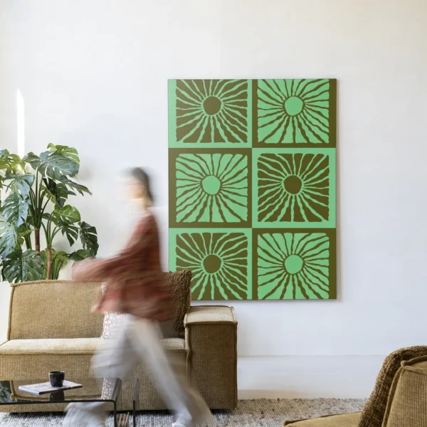 Suns In Green - Wandkleed