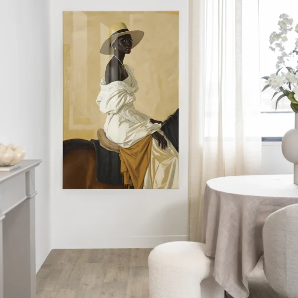 Horseriding Lady - Glas