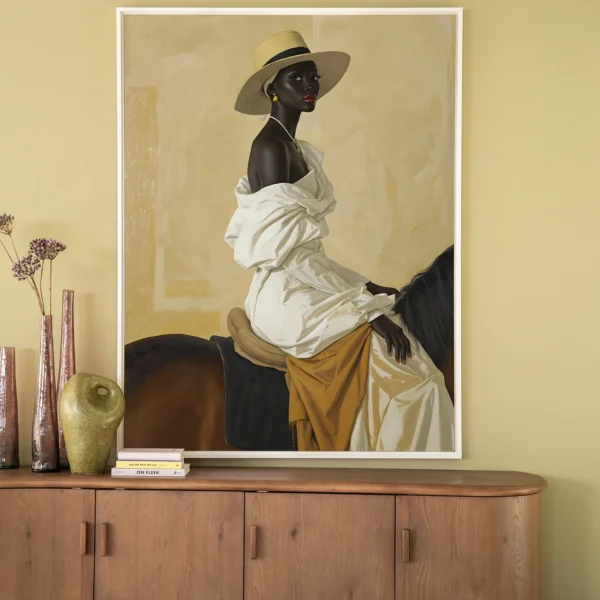 Horseriding Lady - Wandkleed
