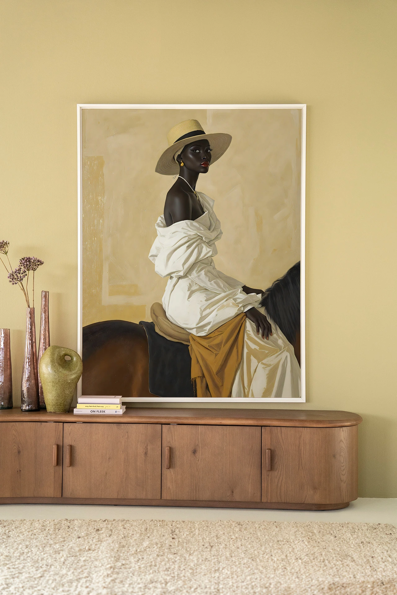 Horseriding Lady - Wandkleed