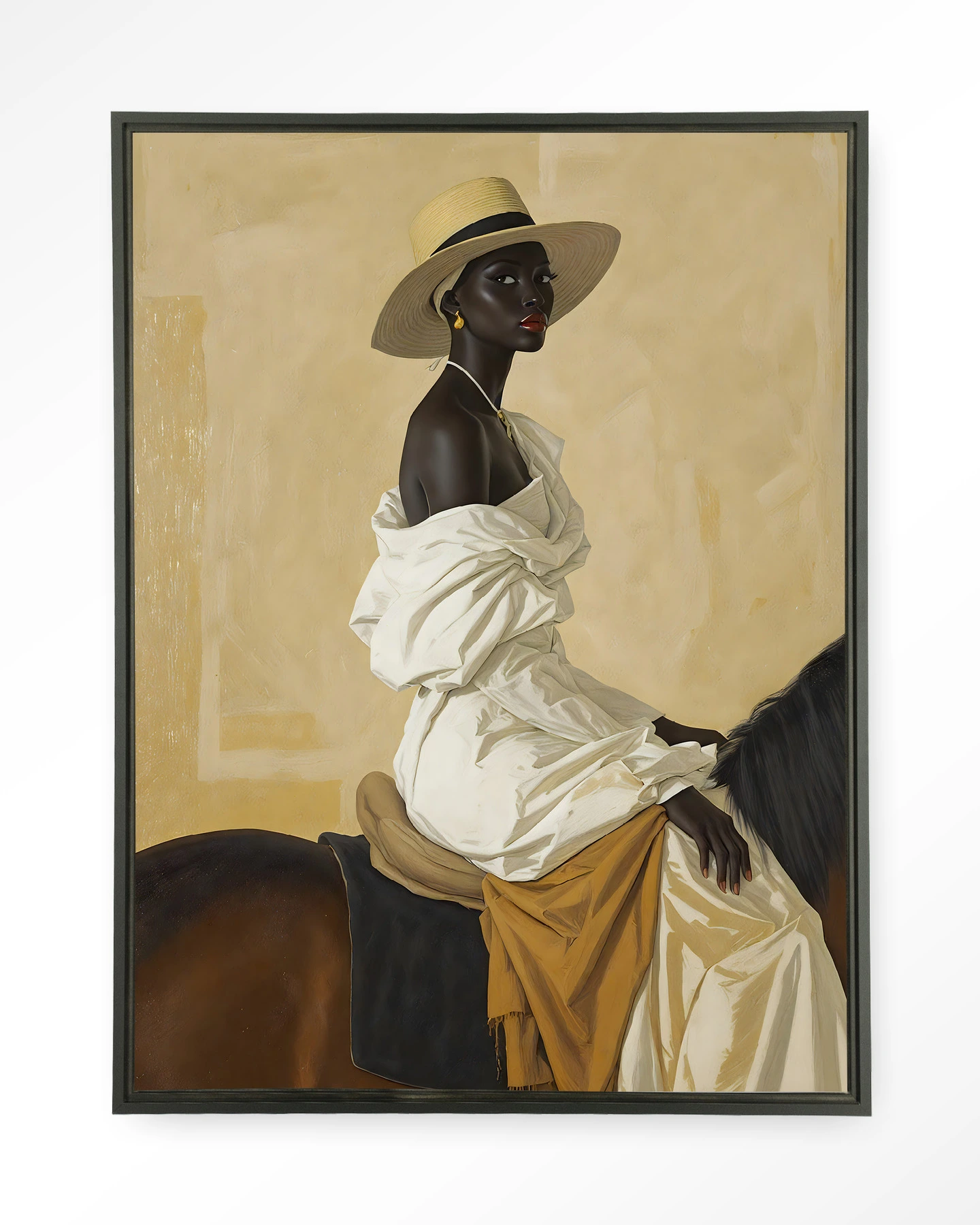 Horseriding Lady - Wandkleed - Afbeelding 3