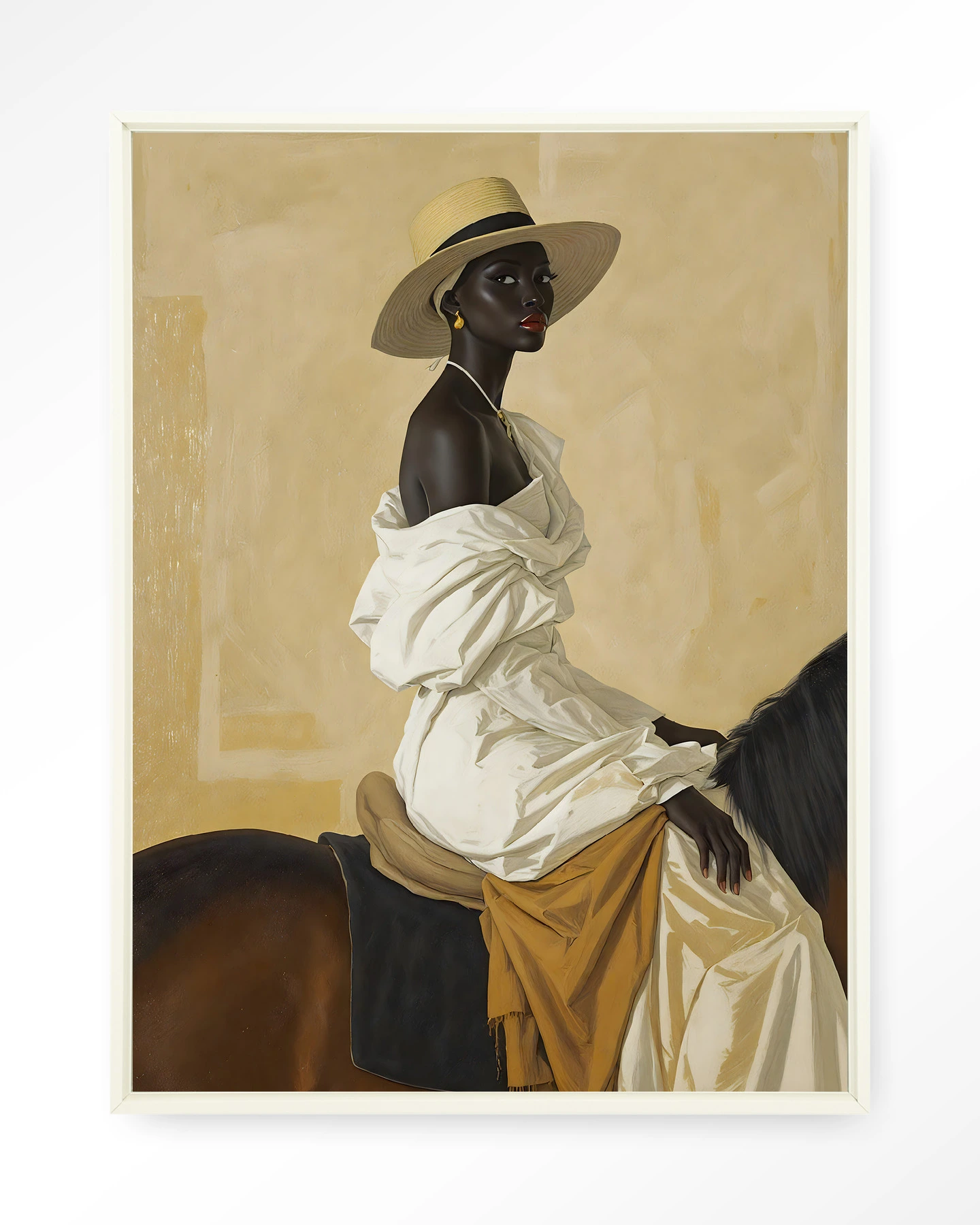 Horseriding Lady - Wandkleed - Afbeelding 4