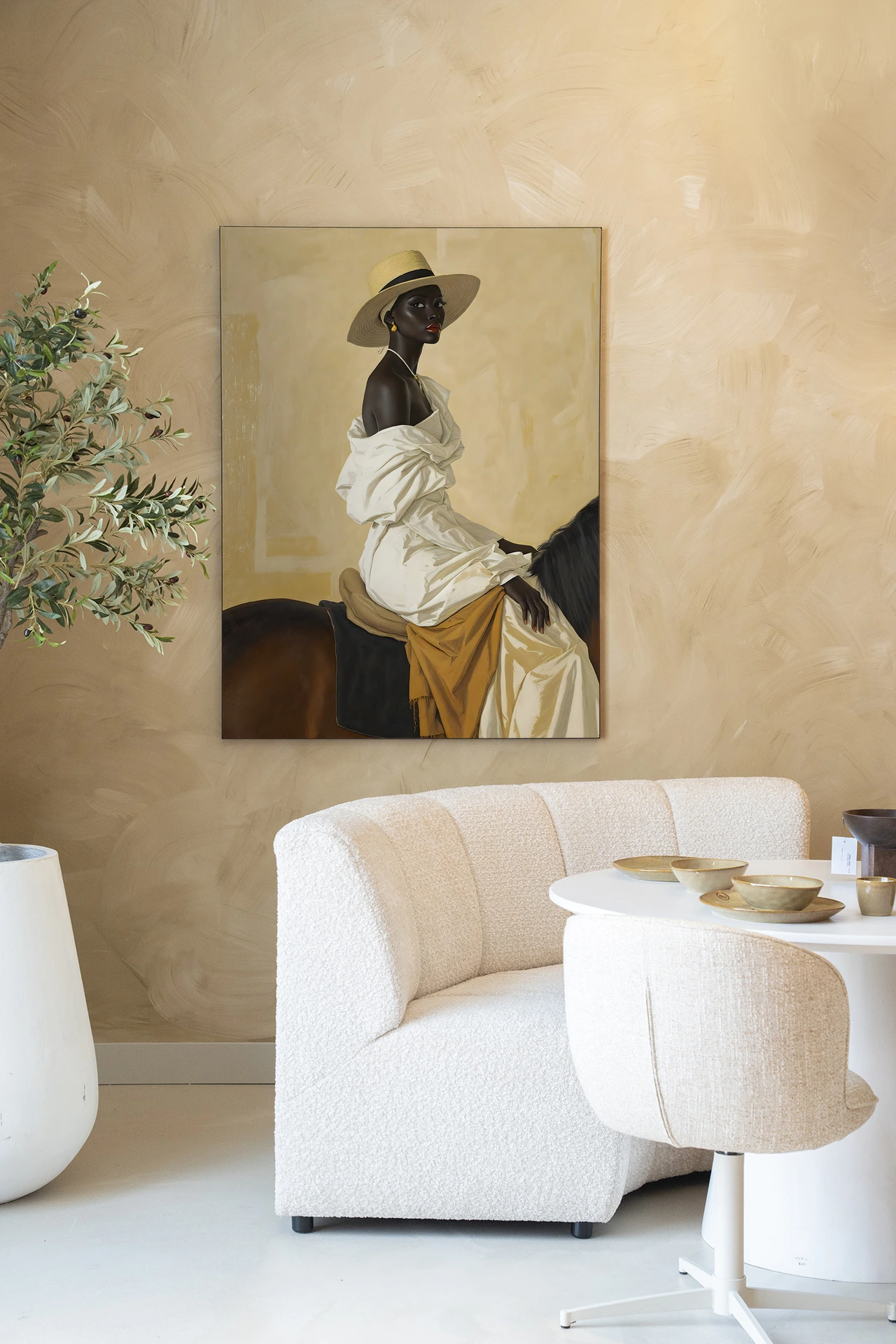 Horseriding Lady - Wandkleed - Afbeelding 2