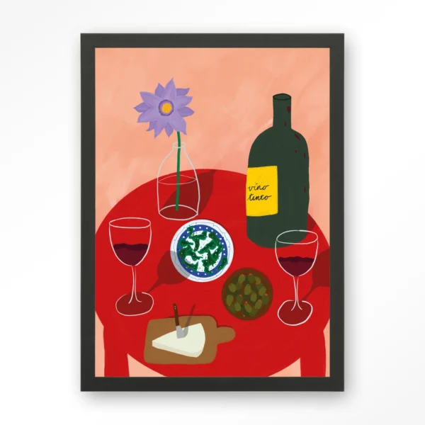 25227-tinto-evening-art-print-wooden-frame-black Tinto Evening - Art print