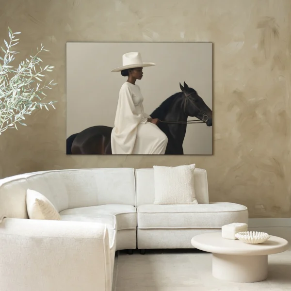 25234-beige-rider-wandkleed-frame-2 Beige Rider - Wandkleed