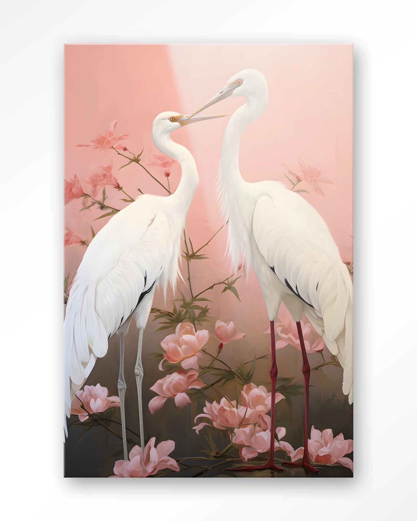 Pink Love Birds - Glas - Afbeelding 2