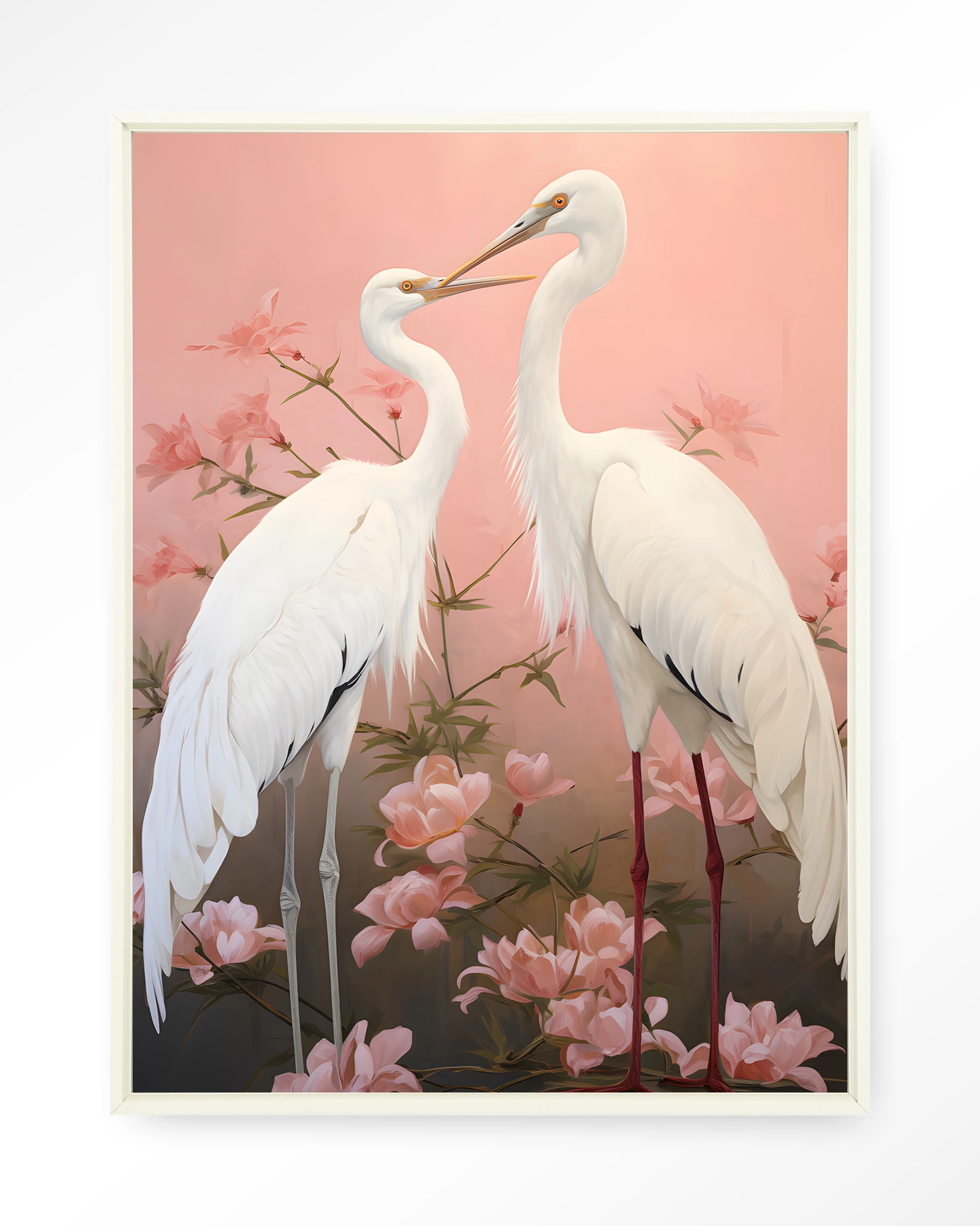 Pink Love Birds - Wandkleed - Afbeelding 6