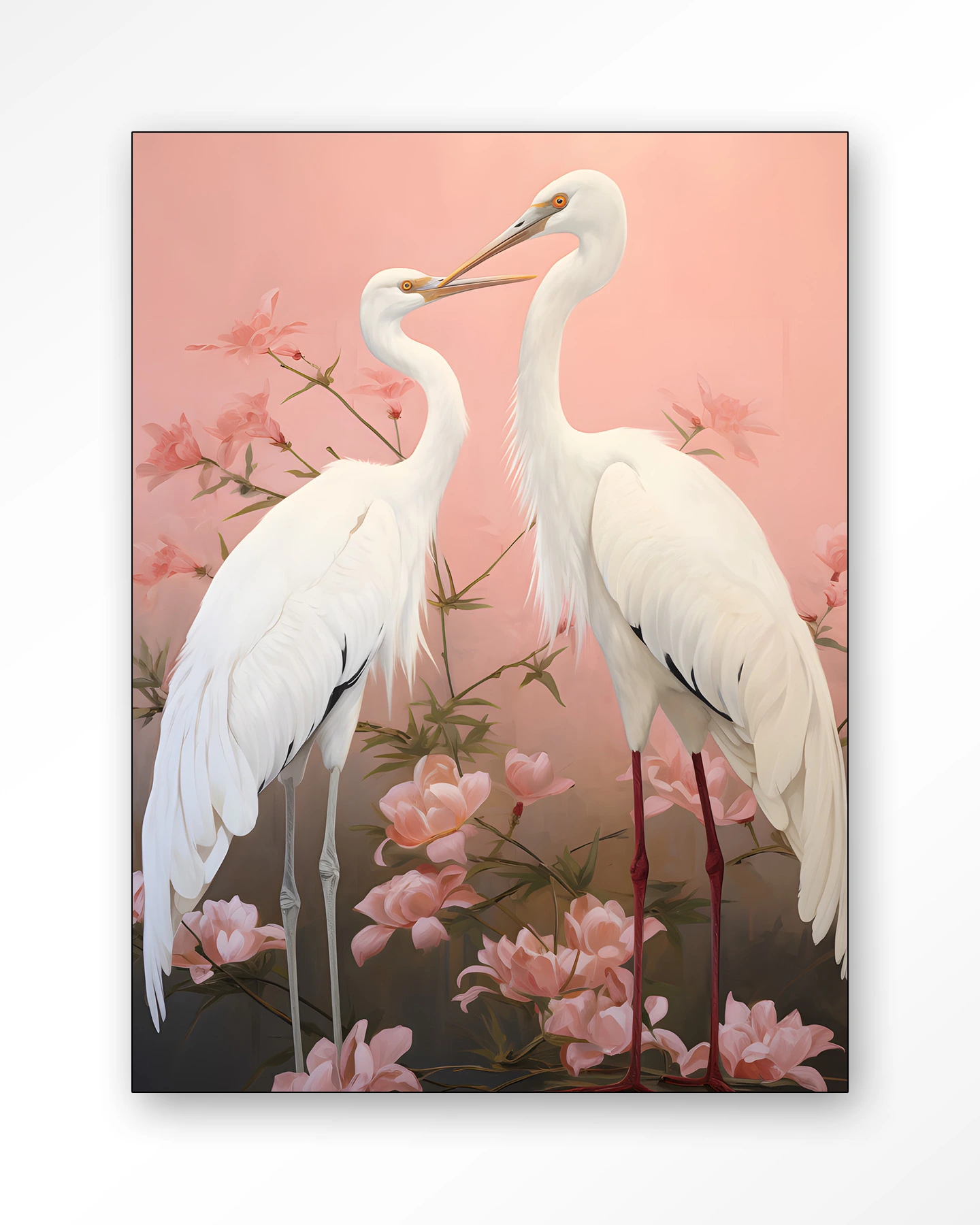 Pink Love Birds - Wandkleed - Afbeelding 7