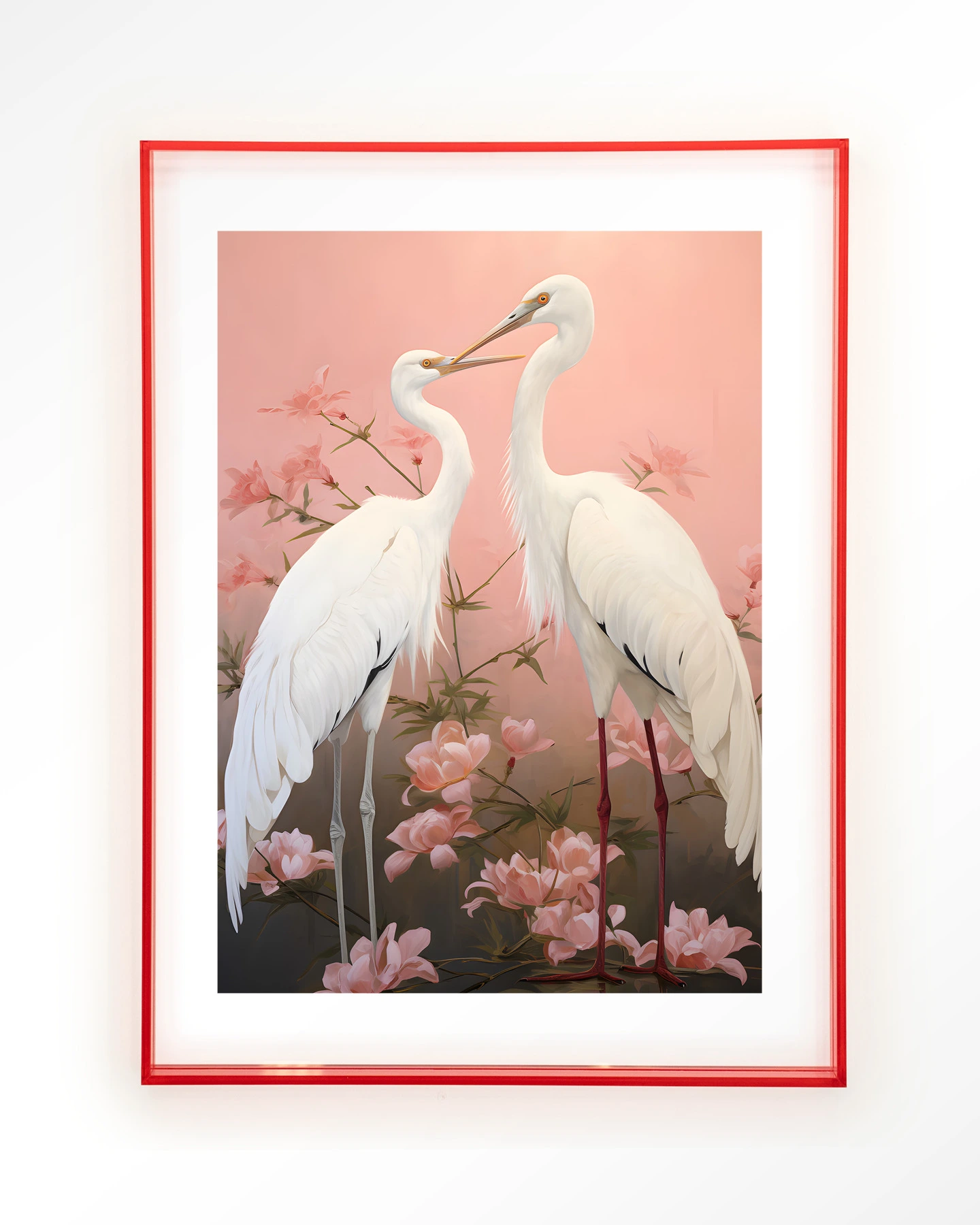 Pink Love Birds - Art print - Afbeelding 16