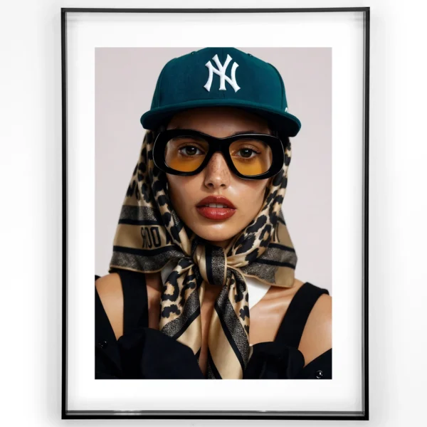 25236-cool-girl-art-print-acrylic-frame-black Cool Girl - Art print