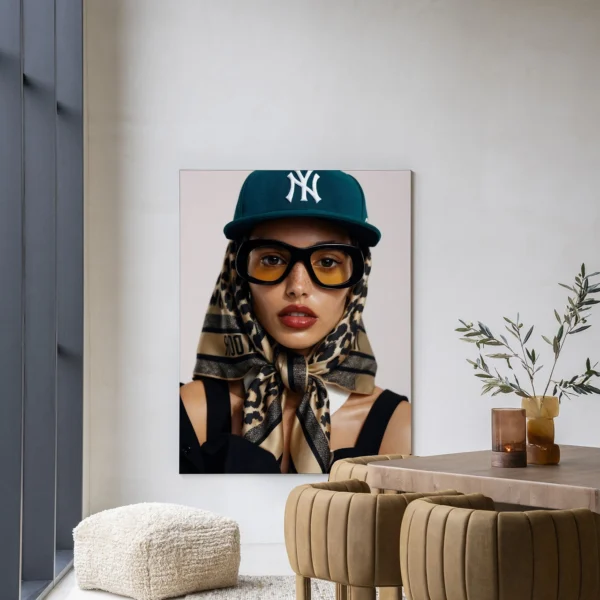25236-cool-girl-wandkleed-frame-1 Cool Girl - Wandkleed