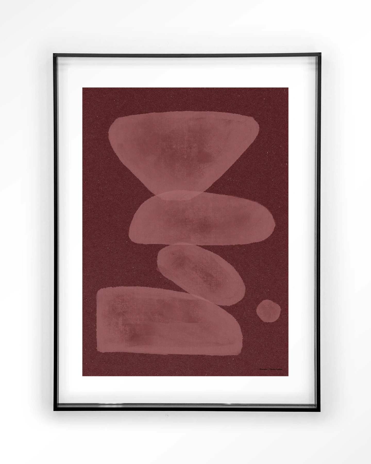 Elementa Burgundy 1 - Art print - Afbeelding 9
