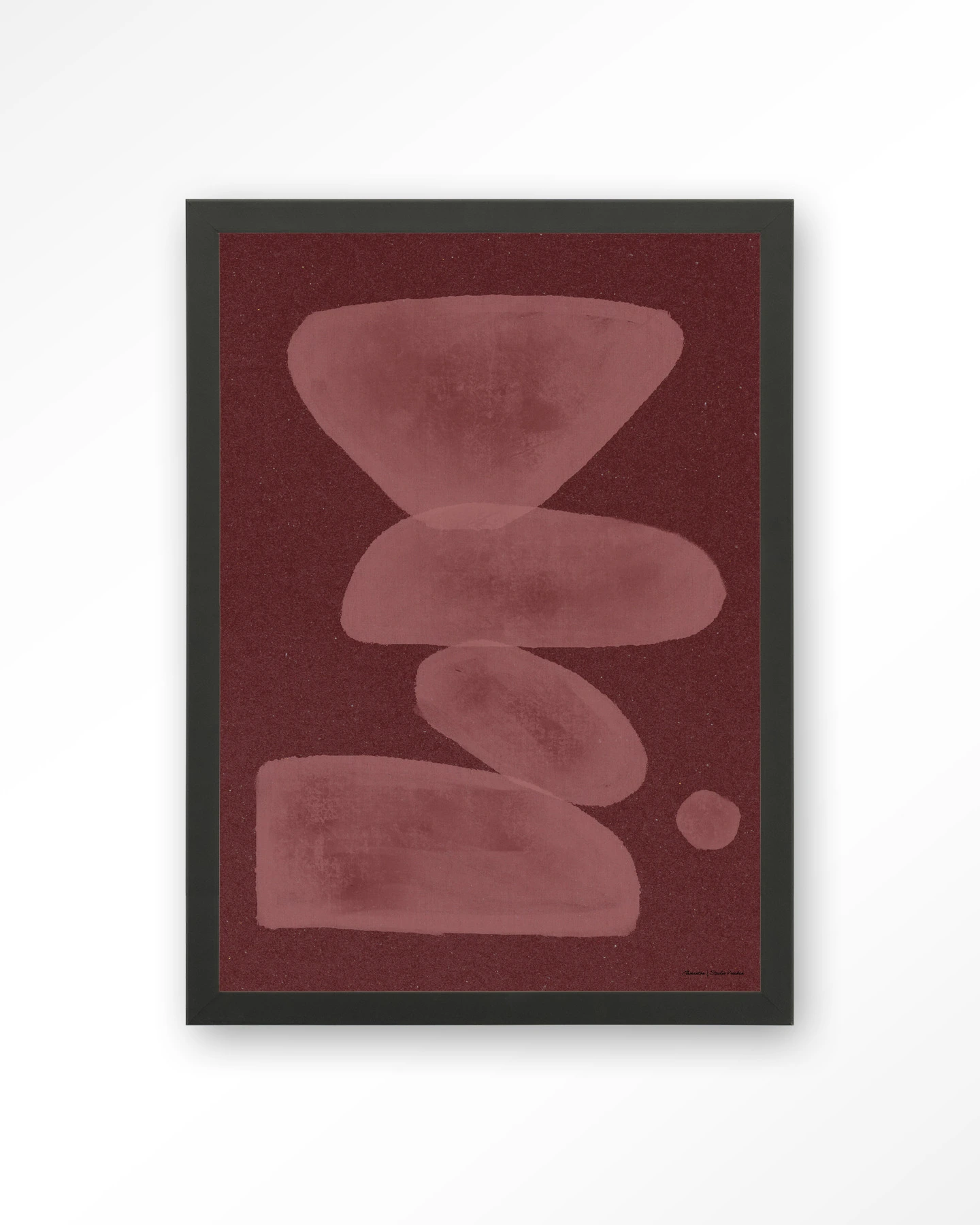 Elementa Burgundy 1 - Art print