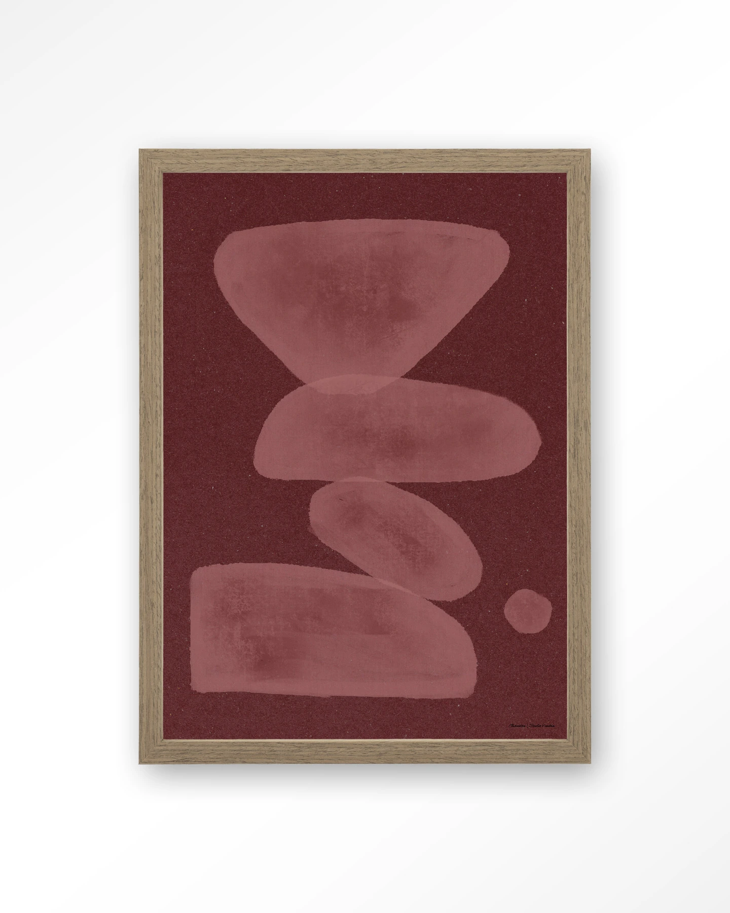 Elementa Burgundy 1 - Art print - Afbeelding 2